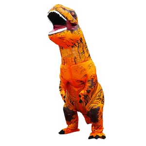 Realistic 3D Printed Velociraptor Inflatable Costume, No Battery Required, Youth Adult Size Fits 155-190cm, Halloween Cosplay Party Use