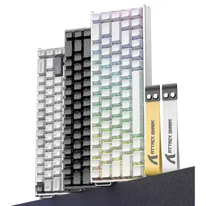 Attack Shark X68MAX USB Wired Mechanical Gaming Keyboard Magnetic Axis, RGB Lighting Customizable Keyboard return rate 8000Hz ,Aluminum alloy positioning plate, Mechanical Backlit Keyboard Lighted Mechanical Keyboard