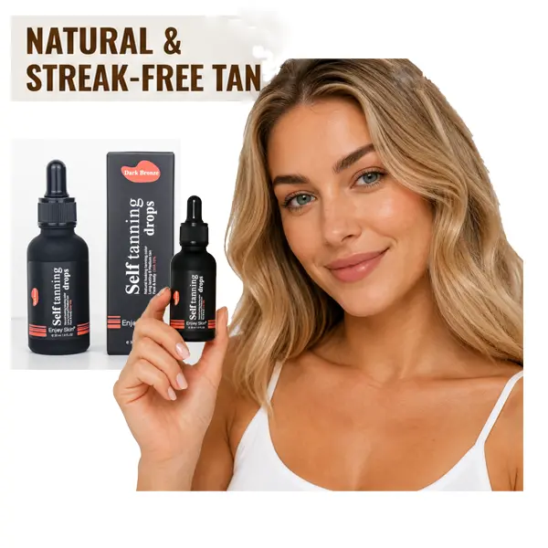 30ml Sunless Self Tanning Drops for Face & Body - Natural Bronze Glow, Customizable, Streak-Free Body Self-Tanner