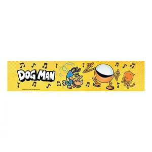 Oriental Trading Dog Man Characters Bright Yellow Favor Stickers, 9" x 2" Bulk 50 Pcs