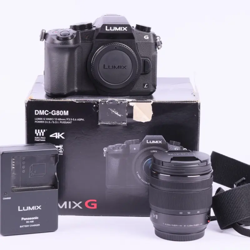 Panasonic Lumix DMC-G80 16MP 4K Mirrorless Camera + 12-60mm Lens Working