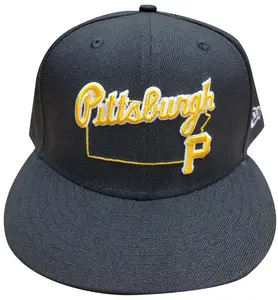 New Era 9Fifty MLB Pittsburgh Pirates Black/Yellow Logo State Snapback