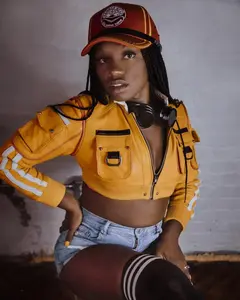 Fanzilla Jackets- [Made to Order] Cindy Aurum FF XV Inspired Cropped Leather Jacket 90s