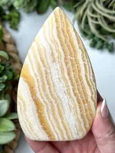 Orange Calcite Flame - #1