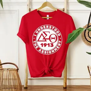 [Made in USA] Delta Sigma Theta T-Shirt, DST Sorority Graphic Tee, Deltaversary Shirt, Greek Life Outfit, Women’s Gift
