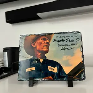 Photo slate with custom image