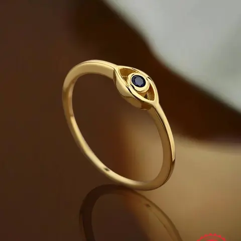 Vintage Devil Eye Blue Eyes Ring, Zircon Flower Ring for Women, Party Jewelry, Fashion Rings, Wedding Engagement Ring, Birthday Gift, Valentine's Day Gift