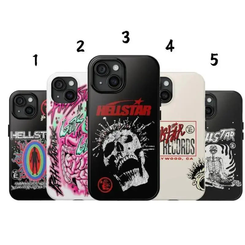 Retro Hellstar Phone Case Alternative Art Series Free Gift Two-In-One Drop-Resistant Mobile Phone Case Protection, Shockproof For IPhone 17-11