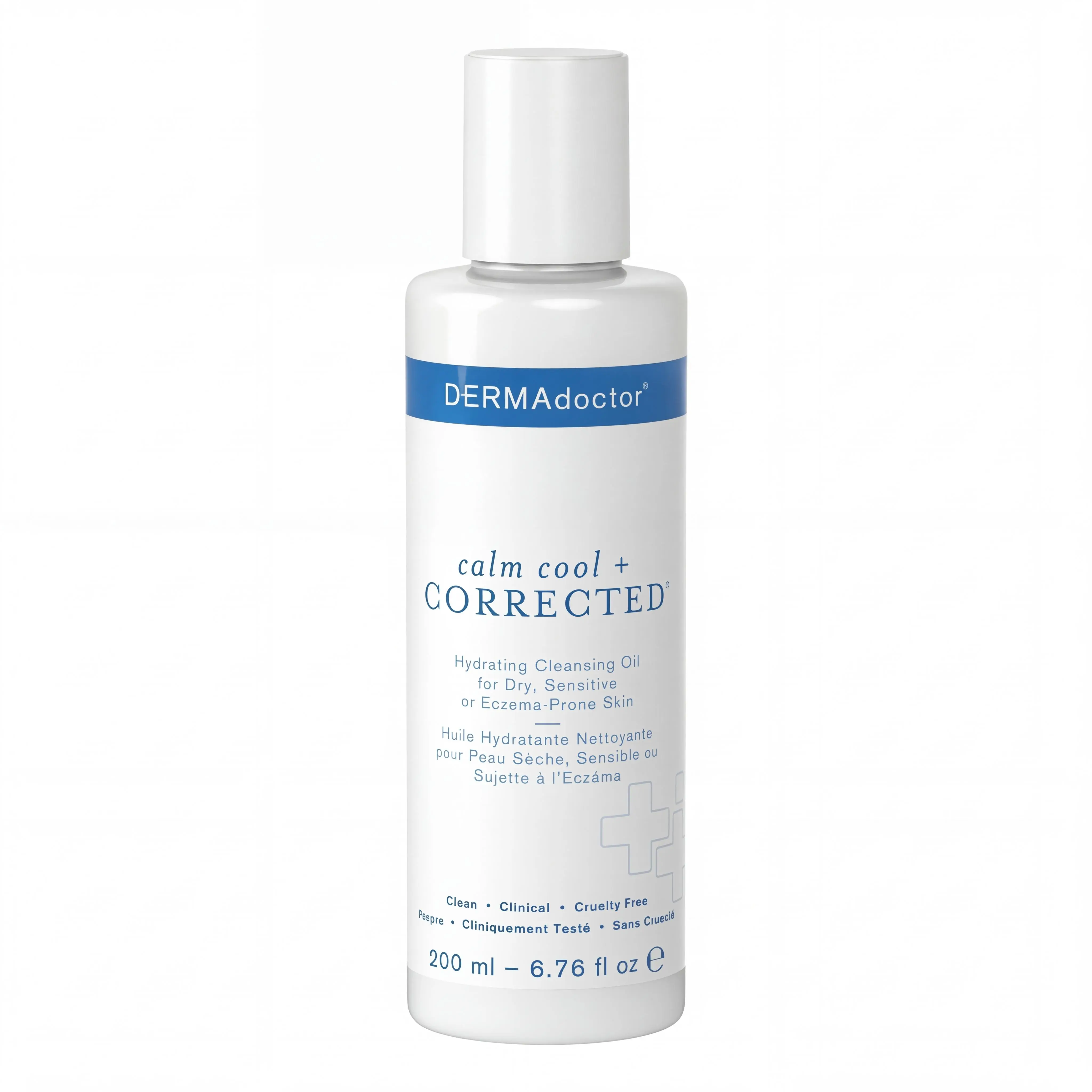 DERMAdoctor Calm Cool + Corrected Dermatologist Formulated Hydrating Cleansing Oil and Makeup Remover; Gentle Face Cleanser - 6.67 fl. oz.