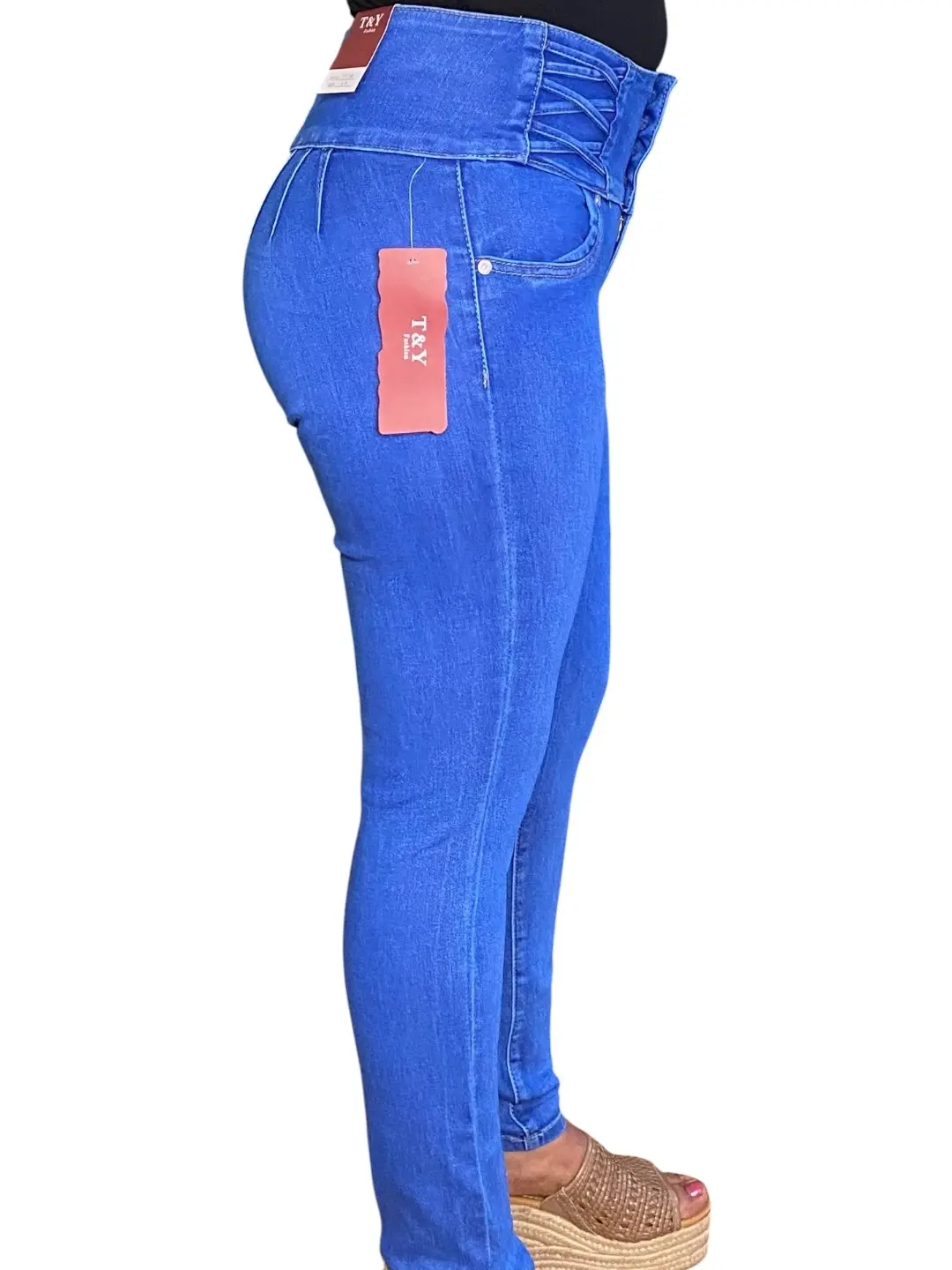 Women's Casual Fit Pocketless Corset Skinny Jeans - Womenswear Bottom for Everyday Wear, Style-Infused Design