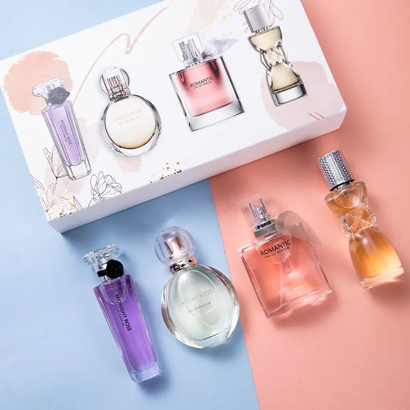 Perfume Gift Set for Women, 4-Pack Assorted Fruity Floral Fragrance Collection, Long-Lasting Light Scents for Daily Wear, Floral Women's Fragrance