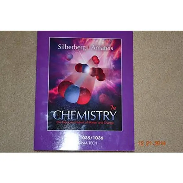 USED-Chemistry The Molecular Nature of Matter and Change Chem 1035/1036 Virginia Tech by unknown author (Unknown)