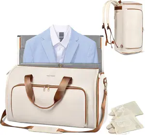 VogueVoyage Garment Travel Dufflebag with Backpack Straps