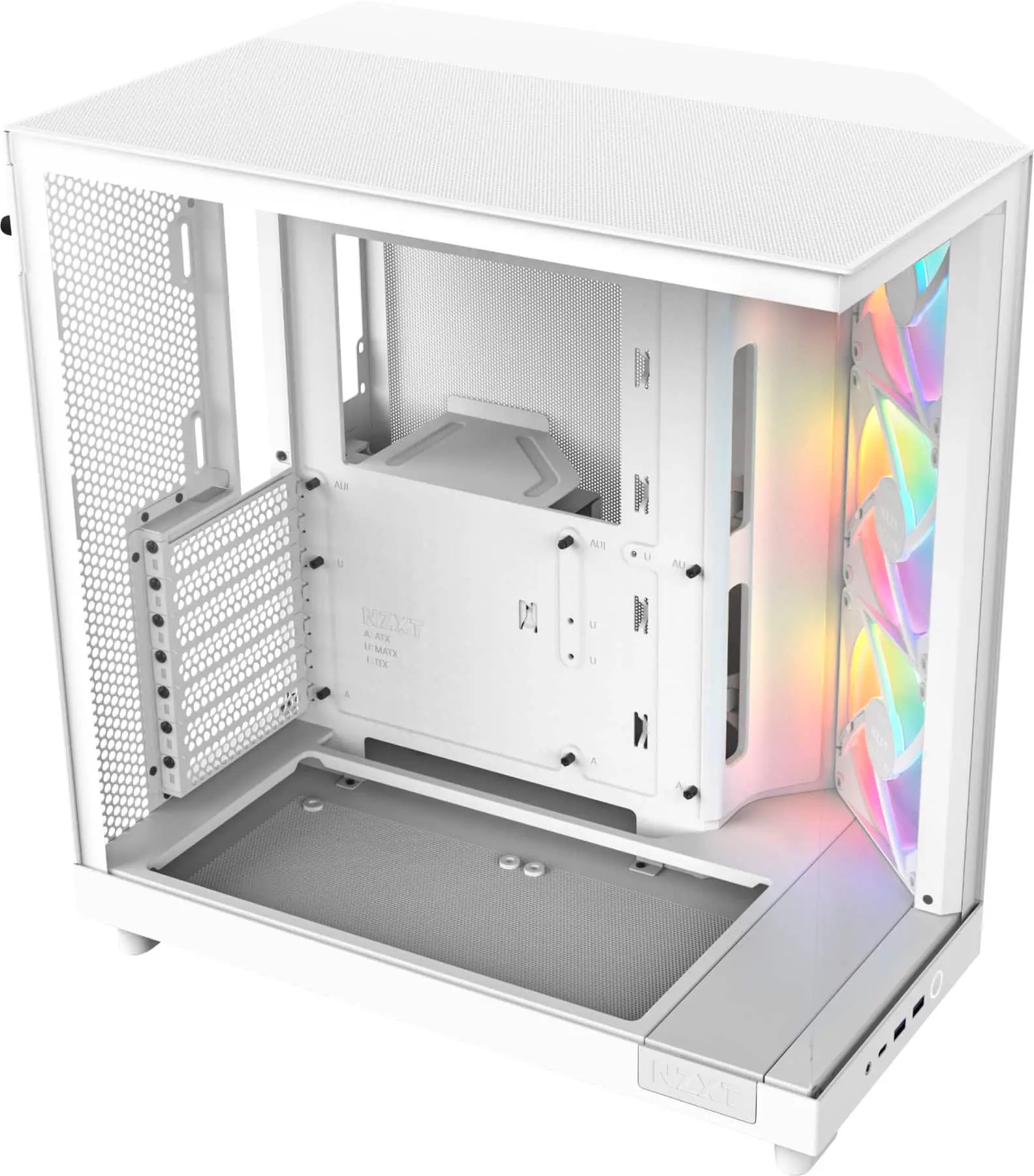 H6 Flow RGB ATX Mid-Tower PC Case with Dual Chamber