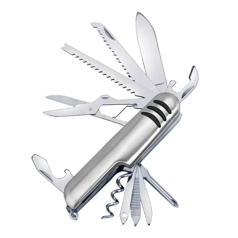 11-in-1 multi-function small fish-shaped portable Swiss Army knife stainless steel multi-purpose folding knife Portable Multipurpose Knives Metal Multifunctional Tool