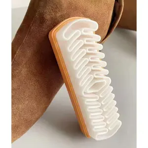 Suede Shoe Brush and Eraser Soft TPR Crepe Brush for Cleaning Suede Nubuck Boots Shoes Jackets and Leather Care