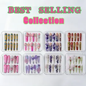 Her Apex Nails BEST-SELLING Collection - Handmade Press-On Nails | Reusable, Salon-Quality, Long-Lasting, Glossy Design