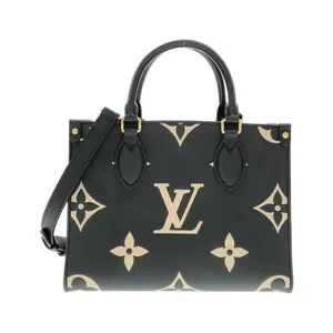 Pre-owned Louis Vuitton Calfskin Shoulder Bags OnTheGo Monogram Empreinte Bag