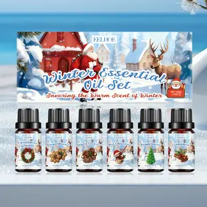 Winter Essential Oil Set, Indoor Air Freshener, Holiday Atmosphere, Home Aromatherapy, Christmas Fragrance Gift Box