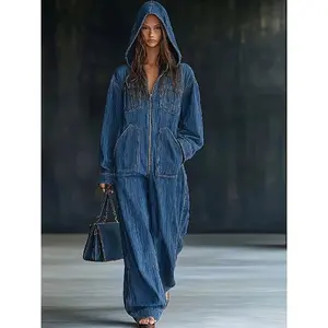 New Europeans and Americans Target Sports Denim Women's Clothing, SpringNewAmerican HighStreetPants, LazyCasualStyle