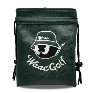 Golf Tee Pouch with Drawstring, Portable Golf Accessory Bag for Men & Women, Perfect Gift for Valentine's Day, Christmas, Father's Day