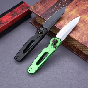Outdoor folding knife, pure aluminum handle, 154 high hardness steel, EDC tool for outdoor camping, driving, fishing, best gift