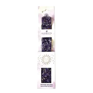 Incense Ash Catcher - Amethyst, 11 Inch