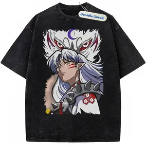 Sesshomaru Graphic Tshirt, Inuyasha Anime Vintage Tee Gift For Fan Manga, Gift For Men, Gift For Women, Crew Neck T-shirt, Trending T-shirt