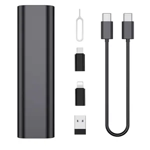 Multi Charging Cable Kit, 60W Fast Charge & Data Transfer Cable, USB A to Type C & Lightning Adapter Set with Organizer Case, for iPhone, Android, iPad, Galaxy