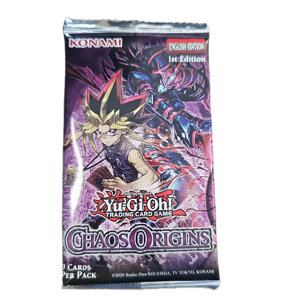 Konami Yu-Gi-Oh! Chaos Origins Trading Card Game Booster Pack - Factory-Sealed Collectible Non-Sports Trading Cards, Collectible Cards, Booster Packs