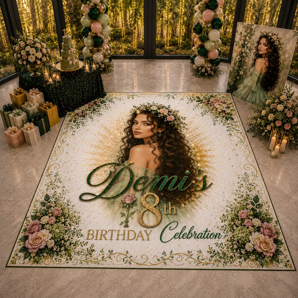 Custom Dance Floor Wrap, Personalized Floor Decal, Wedding Floor Graphic, Birthday Floor Sticker, Vinyl Dance Floor Decor, Event Floor Wrap
