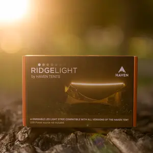 RidgeLight - LED Ridgeline Tent Light for Hammocks, Tents, and Camping Setups