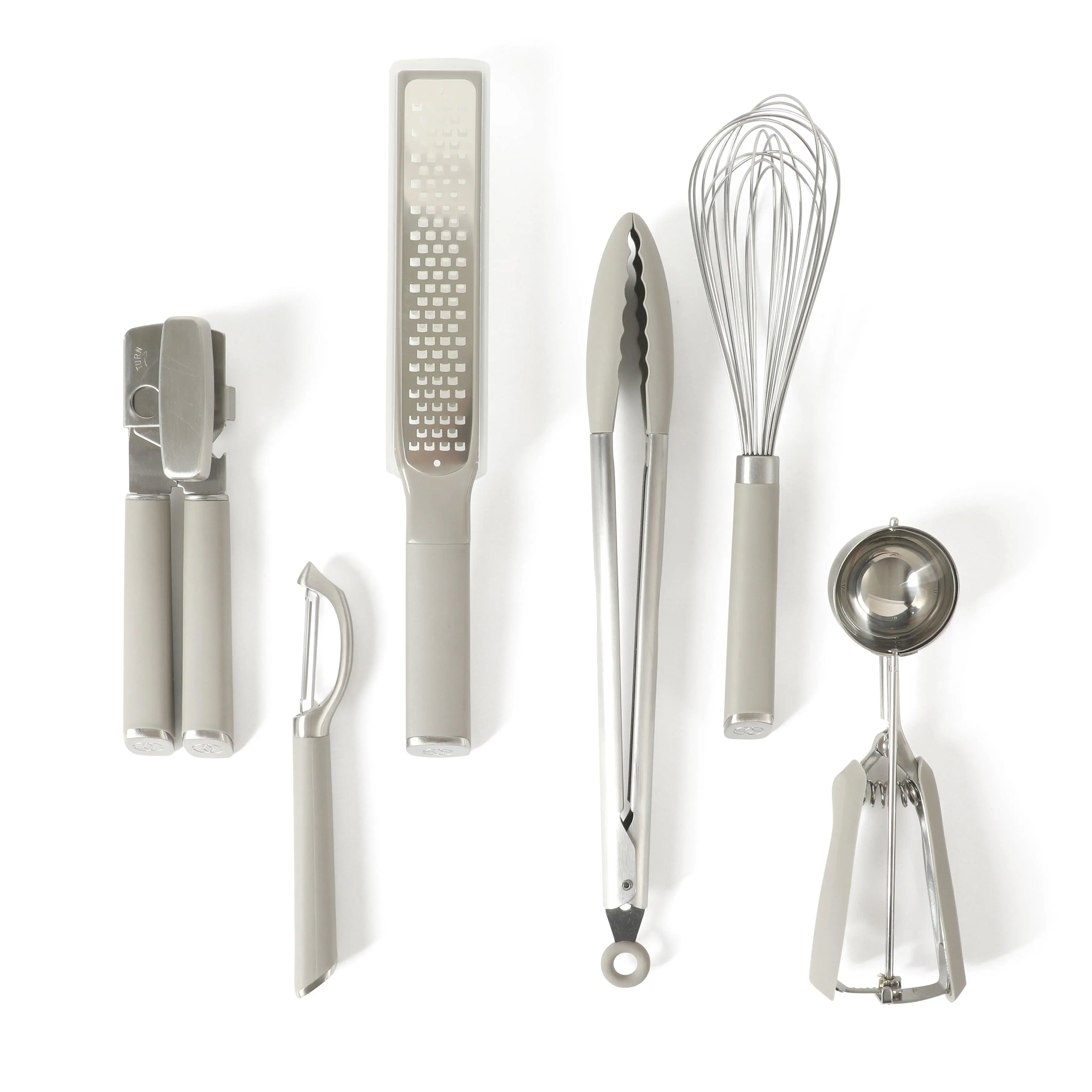 Calphalon Edge 6 Piece Stainless Steel Kitchen Tool & Gadget Set- Taupe