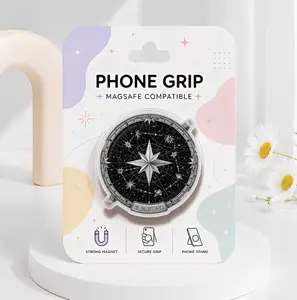 Celestial Compass Phone Grip Magsafe, Cosmic Star Map Phone Holder, Compass STAY Kindle Grip, Cartoon Phone Stand, Gifts For Teenagers