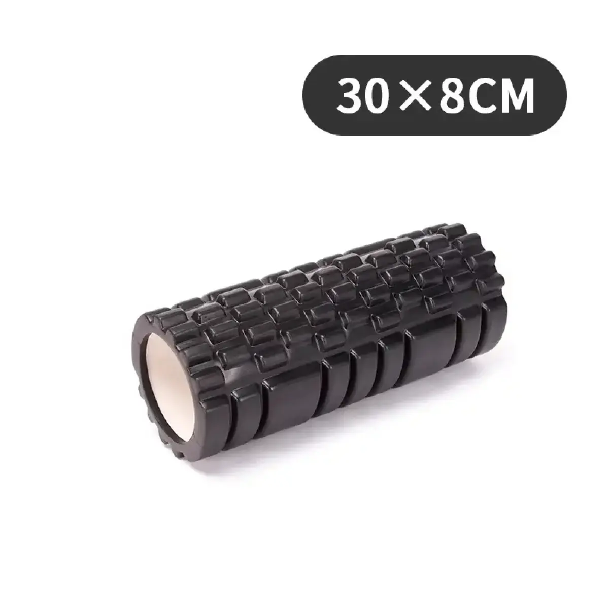 30cm Grid Trigger Point Yoga Foam Roller - Muscle Recovery Tool for Pilates, Home Gym Use, Available in 3 Colors (Black-Blue-Pink)