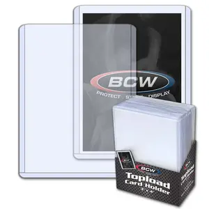 BCW Card Toploader Holder - Standard 20pt - 3x4 - 25pk