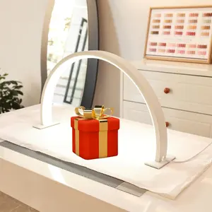 Half Moon LED Nail Lamp, USB Powered Quick Cure, Compact Gel Polish Drying Machine, LED Nail Dryer, Portable Beauty Light, Manicure, Aluminum Alloy Shell