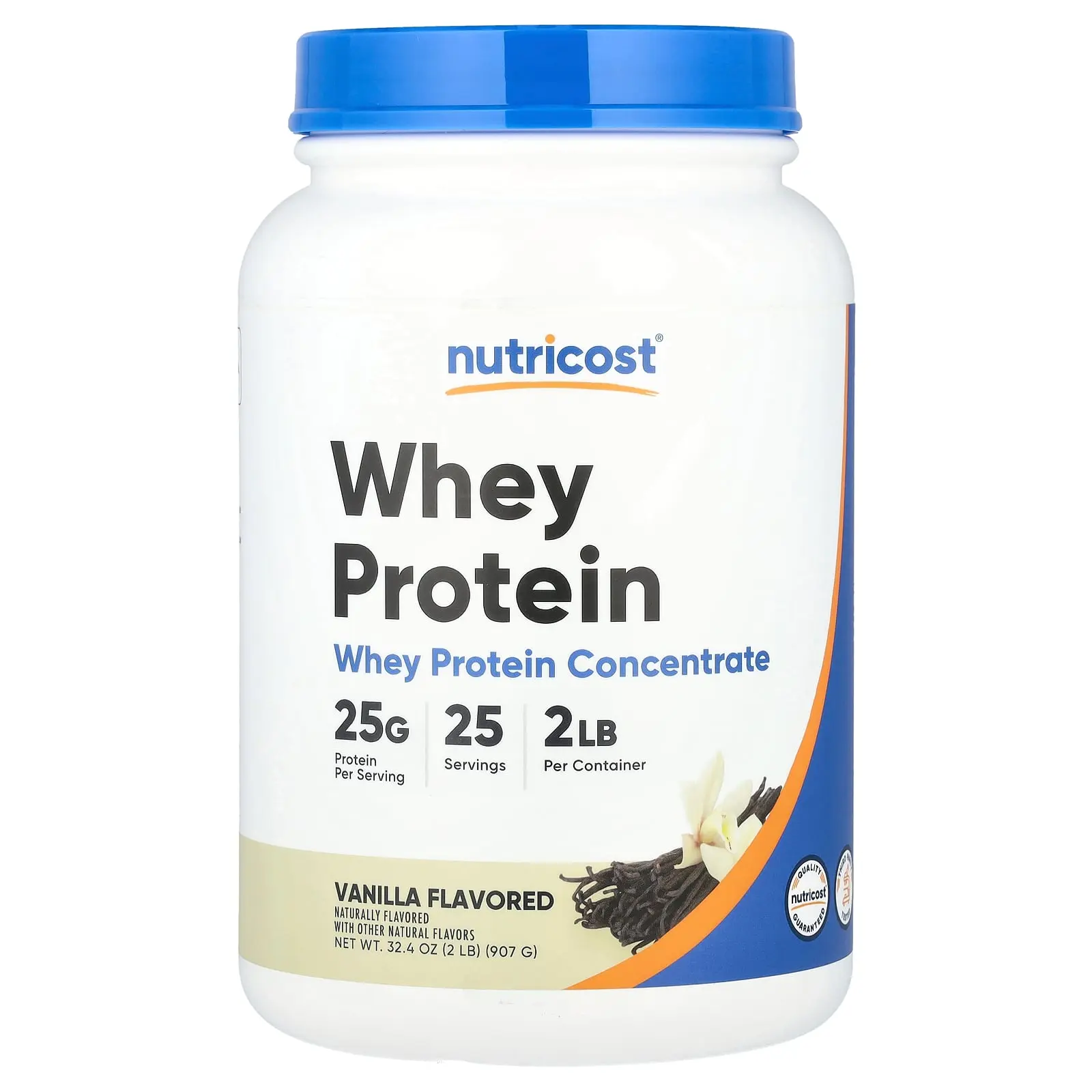 Nutricost Whey Protein Concentrate, Vanilla, 2 lbs (907 g) Nutricost Whey Protein Concentrate, Vanilla, 2 lbs (907 g)