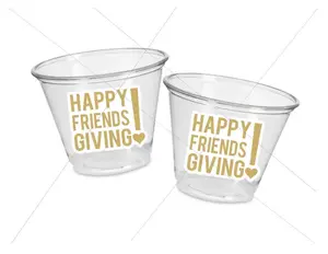 FRIENDSGIVING PARTY CUPS - Friendsgiving Cups Friendsgiving Decorations Friendsgiving Party Supplies Friendsgiving Party Favors Thanksgiving