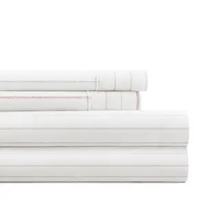 Soft Stitch Stripe 4-Piece Pattern Sheet Set