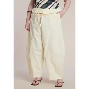 ELOQUII Women's Plus Size Foldover Tie Waist Pant