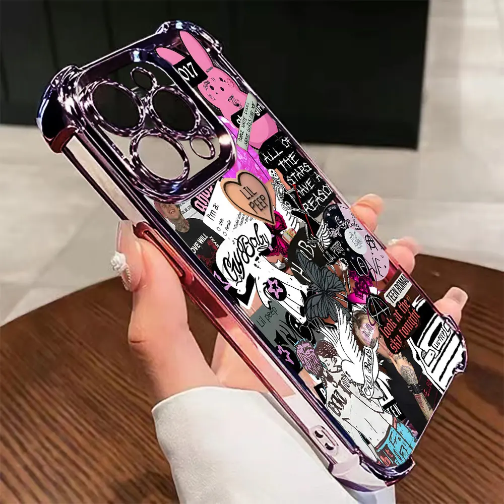 For iphone.Lil Peep Vibe Phone Case Compatible with iPhone 17, 16e, 16, 15, 14, 13, 12, 11, Mini, Pro Max Air X XR XSMAX 8, 7 Plus - Shockproof Transparent Soft Back Cover, Cute Phone Case, Daily Use Cover, Trendy Cover, Lightweight Cover, Durable Materia