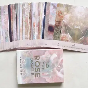 The Rose Oracle Card Game, 1 Box Romantic Beautiful Design Pattern Card Game, Casual Table for Friends Holiday Gift, Tarot Card Game, Tarot Card Decks, Themed Card Game