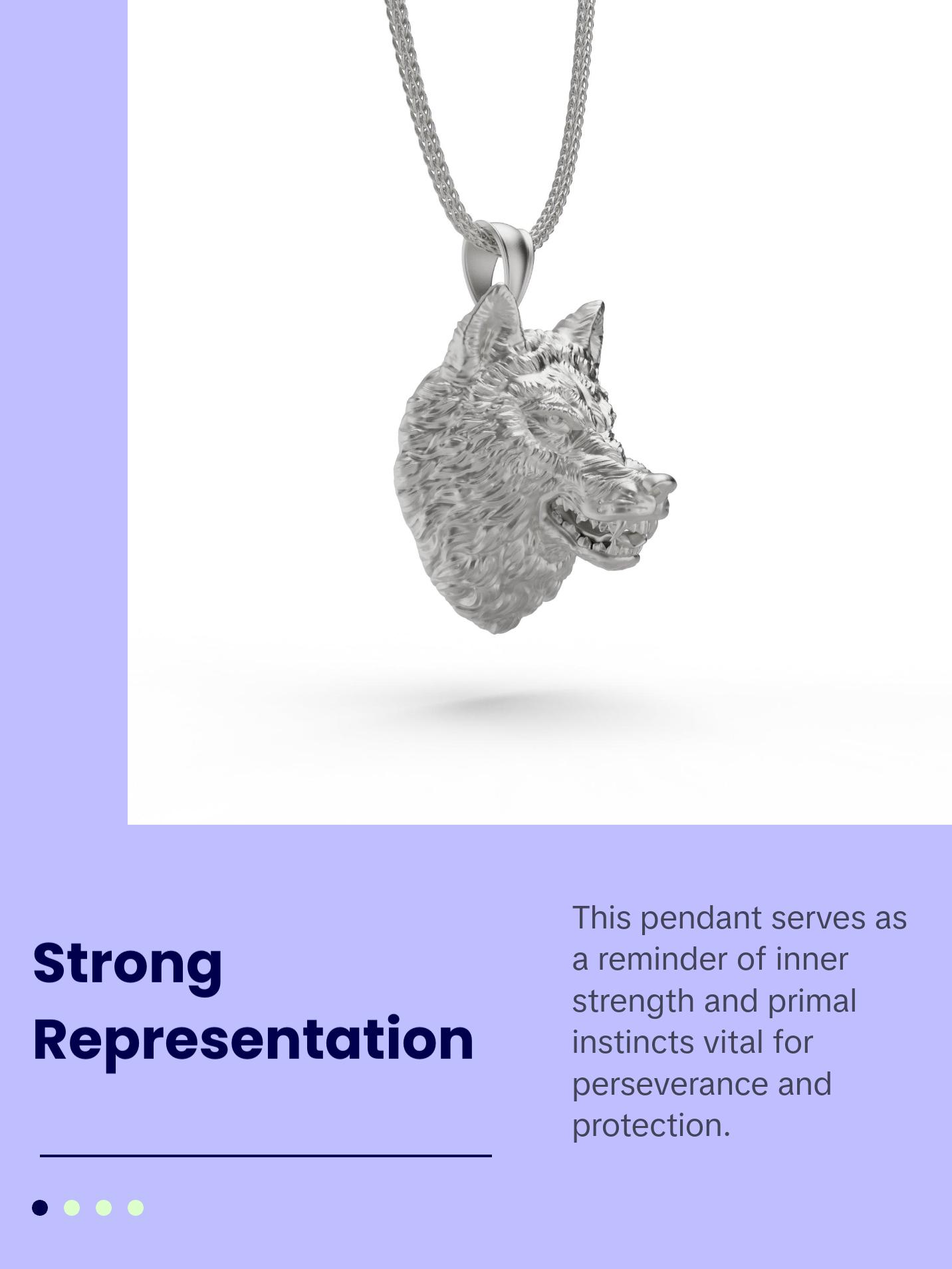 Fearless Wolf Necklace