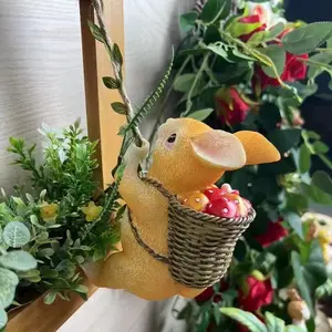 Easter Cute Animal Climbing Rabbit Wall Hanging, Outdoor Garden Decor, Yard Tree Decoration, Pipe Ornament, Home Hotel Decoration