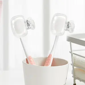 Travel Toothbrush Head Cover, 4 Counts/set Portable Toothbrush Protector Caps, Protective Brush Pod Case for Home, Travel, School & Business, Dustproof Toothbrush Holders