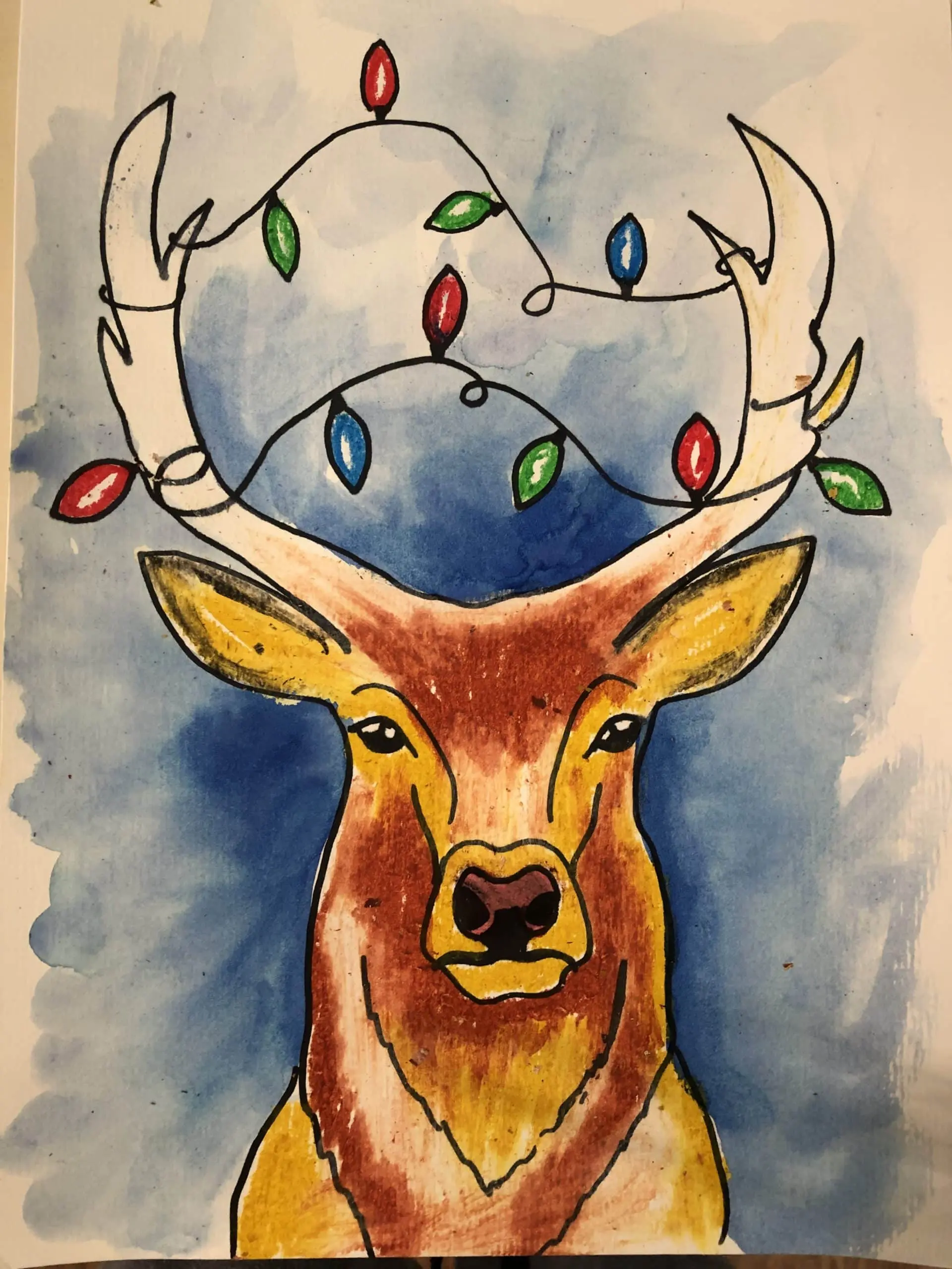 Add-On Art Project - Lightup Reindeer L2 (ages 8+) Dot Guides Roll for Step-by-Step Learning & Motor Skills Enhancement