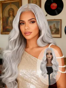 13x6 Synthetic Lace Front Wigs, Loose Body Wig, Body Wave Wig, Heat Resistant Extension Hair, Long Body Wavy Hair Extension 24 Inch Wig Chocolate Brown, Pink For Women Daily Parties, Weddings, Halloween And Carnival Festival