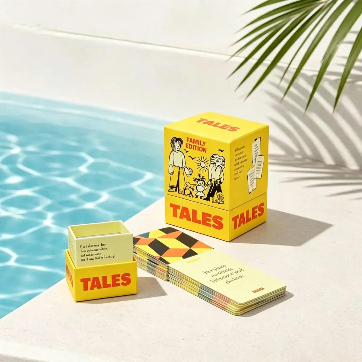TALES Family Edition - 150 Conversation Cards for Family Games, Dinners, and Gatherings - Perfect for Adults Teens and Kids - Prompts for Meaningful Connections, Fun Road Trip & Holiday Activities, Build Trust & Deepen Family Bonds,  Easy to Play Anywhere
