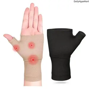 Wrist & Thumb Support Brace Compression Sleeve for Tendonitis & Arthritis Pain Relief Adjustable Posture